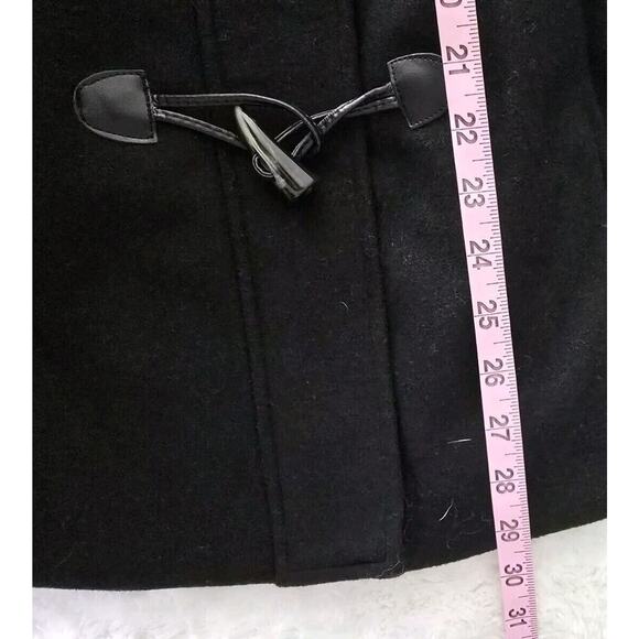 Alpine Swiss Duffy Womens Hooded Parka Fur Trim Wool Coat Toggle Button Jacket S - Picture 10 of 12